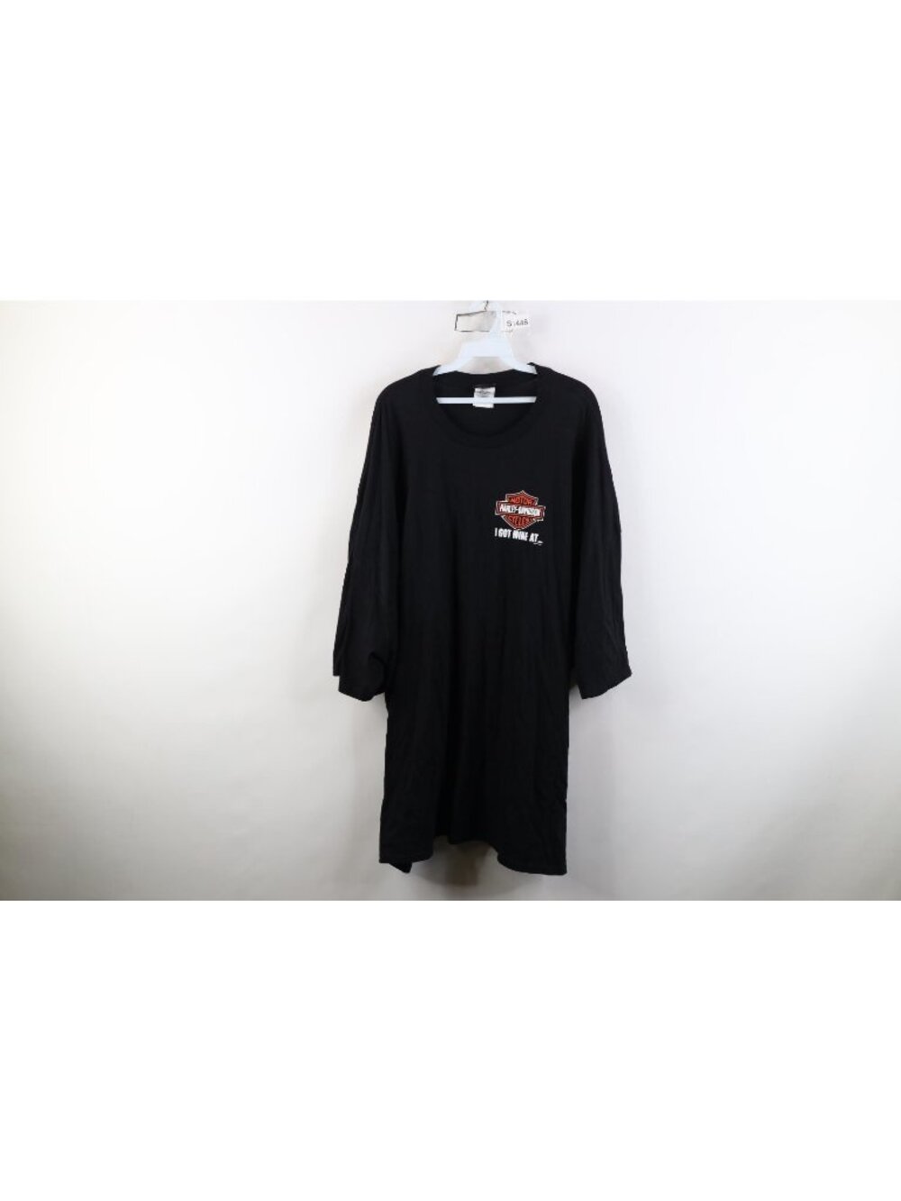 Y2K Harley Davidson Mens 5XL Spell Out Eagle Fire Flames Short Sleeve T-Shirt